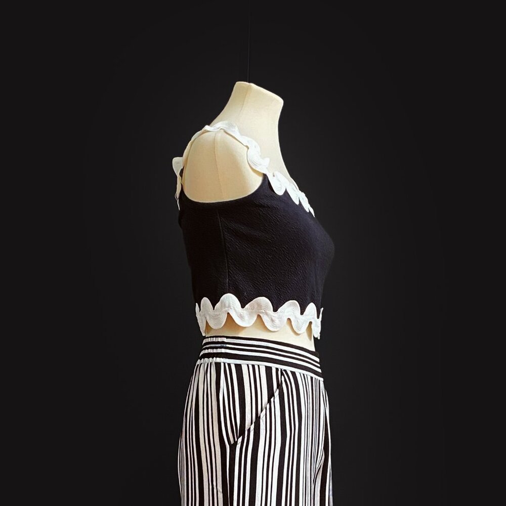 ANTHROPOLOGIE Maeve | Ric Rac Off-The-Shoulder Crop Top | NWT - Picture 6 of 6